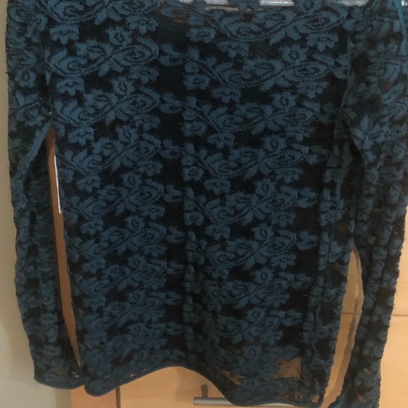 Never worn free people emerald lace top - Picture 2 of 4